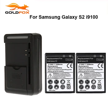 2pcs 1650mah Battery with USB Wall Charger for Samsung Galaxy S2 SII i9100 GT-i9100
2pcs 1650mah Battery with USB Wall Charger for Samsung Galaxy S2 SII i9100 GT-i9100