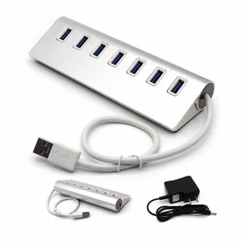 Premium Aluminum 7-Port USB 3.0 Hub with 5V/2A Power Adapter for iMac, MacBook, MacBook Pro, MacBook Air, Mac Mini, or any PC
Premium Aluminum 7-Port USB 3.0 Hub with 5V/2A Power Adapter for iMac, MacBook, MacBook Pro, MacBook Air, Mac Mini, or any PC