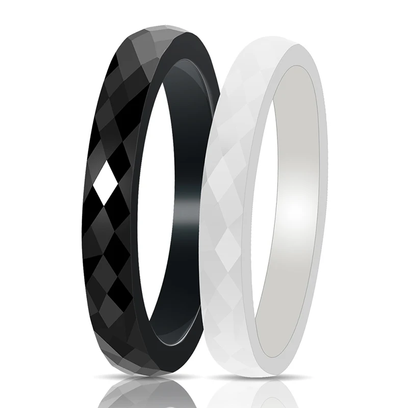3mm Width Simple Ceramic Rings For Women Ceramic Coupons Rings White&Black Fashion Wedding Engagement Ring
3mm Width Simple Ceramic Rings For Women Ceramic Coupons Rings White&Black Fashion Wedding Engagement Ring