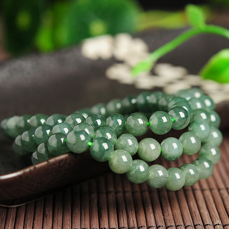 Natural oil emerald Bead Necklace Genuine Burmese jade 7MM round bead beaded Necklace Women's Belt Certificate
Natural oil emerald Bead Necklace Genuine Burmese jade 7MM round bead beaded Necklace Women's Belt Certificate