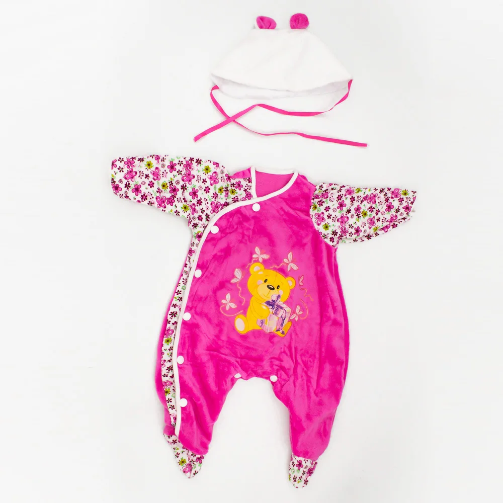 KAYDORA 22 Inch Doll Clothes Cute Bear Pattern Cotton Clothes lol 0-3 Month New Baby Infant Jumpsuits With Cap Kids Clothing
KAYDORA 22 Inch Doll Clothes Cute Bear Pattern Cotton Clothes lol 0-3 Month New Baby Infant Jumpsuits With Cap Kids Clothing