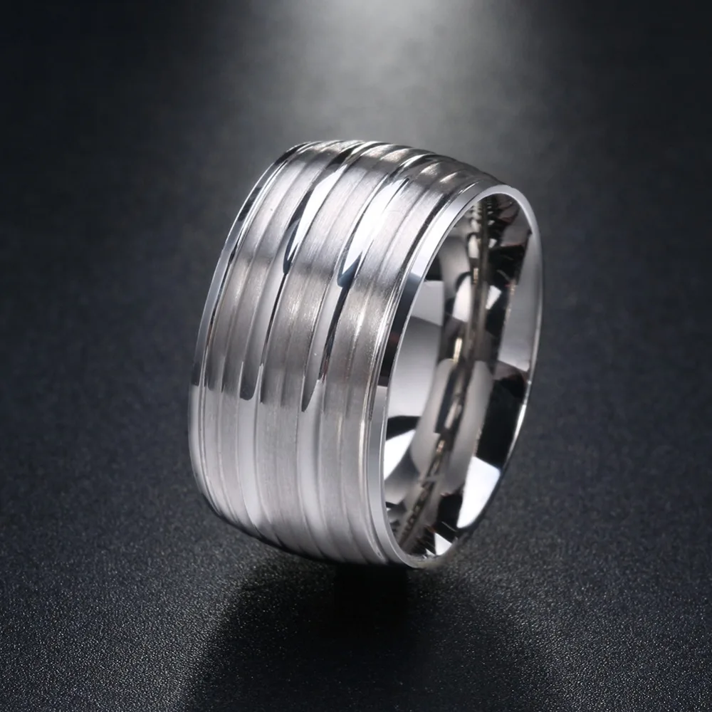 Rinntin Real 316L Stainless Steel 12mm Width Big Ring Simple Design Brushed Rings Men's Jewelry Wedding Christmas Gifts DGTR49
Rinntin Real 316L Stainless Steel 12mm Width Big Ring Simple Design Brushed Rings Men's Jewelry Wedding Christmas Gifts DGTR49