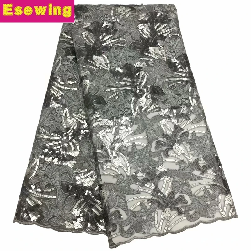 Gray Color Sequined African French Mesh Net Lace Fabric For India Evening Party Dress Fabrics 2019 New Nigeria Sequins Lace
Gray Color Sequined African French Mesh Net Lace Fabric For India Evening Party Dress Fabrics 2019 New Nigeria Sequins Lace