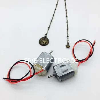 130 Micro DC Motor with 15cm wire, 3-6V 10000-20000RPM use for model airplane car model mini fan electric toy car
130 Micro DC Motor with 15cm wire, 3-6V 10000-20000RPM use for model airplane car model mini fan electric toy car