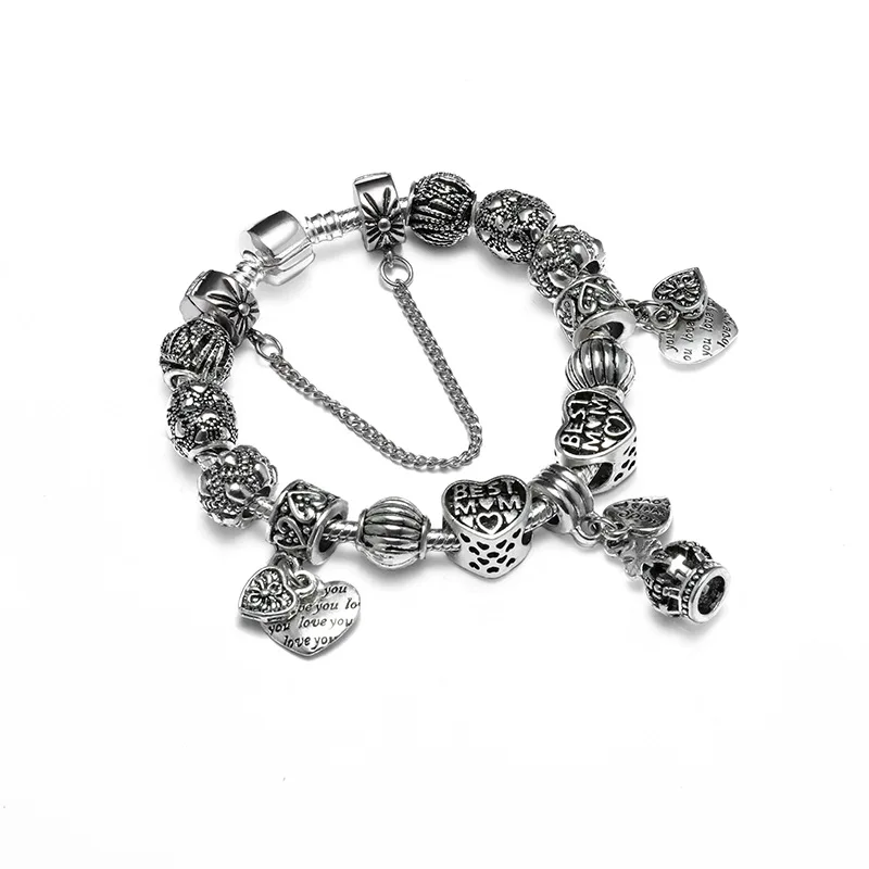 DropShipping Crown Stars cross Bracelets Beads Charm Bow Patterns Bracelets & Bangles For Women mom Gift DIY Jewelry
DropShipping Crown Stars cross Bracelets Beads Charm Bow Patterns Bracelets & Bangles For Women mom Gift DIY Jewelry