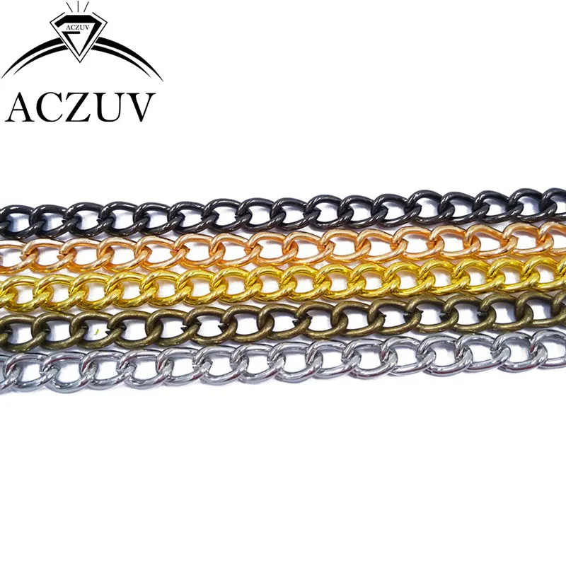 50m 5mm Rhodium Gold Gunmetal Antique Bronze Metal Curb Chains Findings Jewelry Necklaces Purse Chain and Cothing Accessories
50m 5mm Rhodium Gold Gunmetal Antique Bronze Metal Curb Chains Findings Jewelry Necklaces Purse Chain and Cothing Accessories