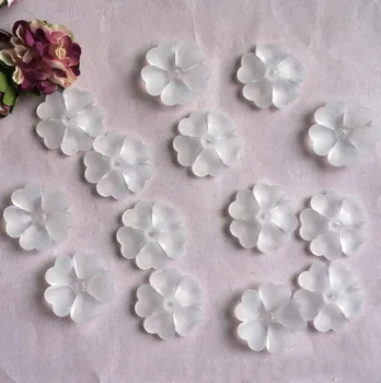 500g 200pcs 28*7mm Acrylic White Color Flower 5-Petal Beads With Hole For Craft DIY Jewelry Beads Hair Clip Hairband Accessory
500g 200pcs 28*7mm Acrylic White Color Flower 5-Petal Beads With Hole For Craft DIY Jewelry Beads Hair Clip Hairband Accessory