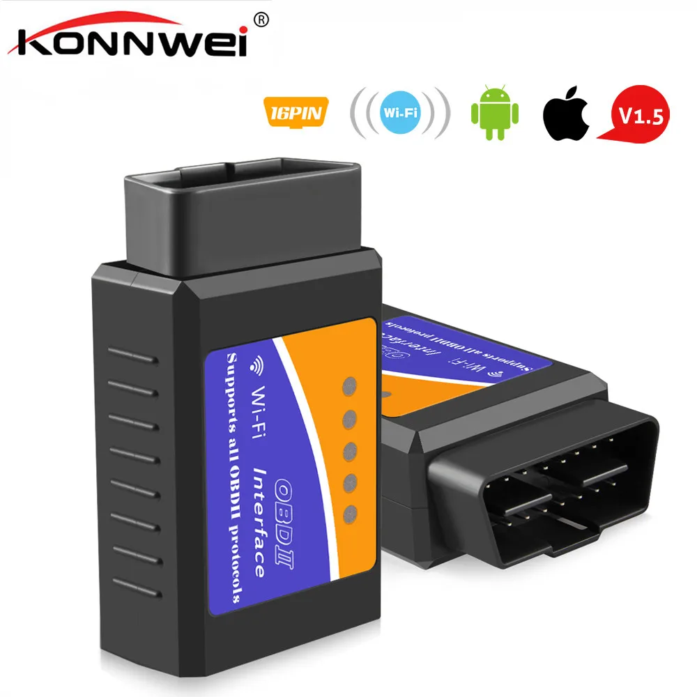 ELM327 V1.5 OBD2 WIFI Scanner PIC18F25K80 Chip Code Reader OBD 2 Diagnostic Tool Auto Scanner ELM 327
ELM327 V1.5 OBD2 WIFI Scanner PIC18F25K80 Chip Code Reader OBD 2 Diagnostic Tool Auto Scanner ELM 327