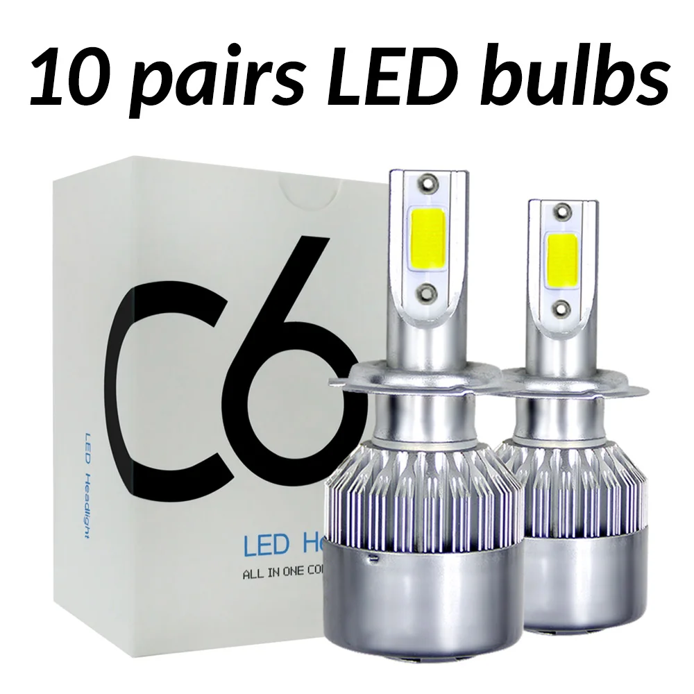 ASLENT 10pairs/lot Wholesale C6 H7 LED Car Headlight H1 H3 H4 H7 H11 H8 H27 9004 9005 9006 9007 9012 880 Auto Bulb Fog Light 12v
ASLENT 10pairs/lot Wholesale C6 H7 LED Car Headlight H1 H3 H4 H7 H11 H8 H27 9004 9005 9006 9007 9012 880 Auto Bulb Fog Light 12v