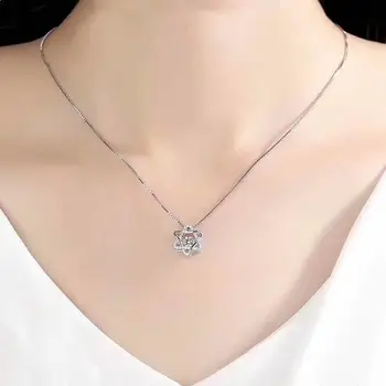Fashion jewelry Zircon Beating heart crystal from Swarovskis S925 silver mother's day fashion necklace drop ochre personality
Fashion jewelry Zircon Beating heart crystal from Swarovskis S925 silver mother's day fashion necklace drop ochre personality