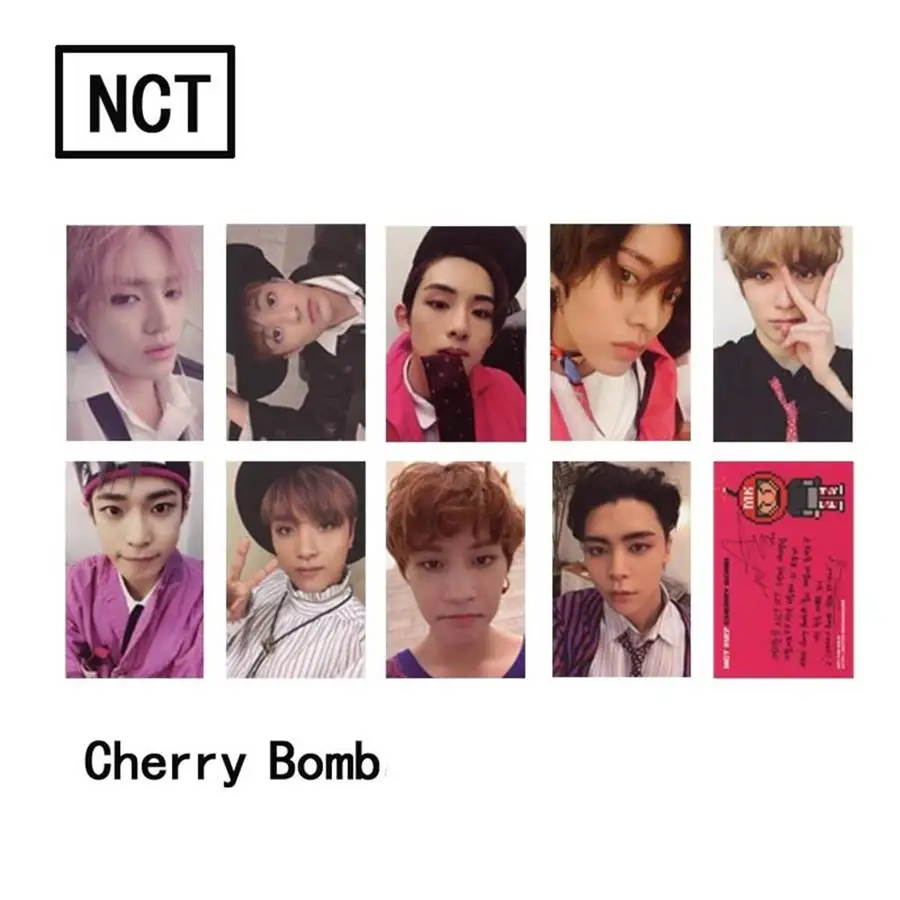 9pcs KPOP NCT 127 Cherry Bomb Photo Card Self Made Paper Cards Autograph Photocards Hip Hop
9pcs KPOP NCT 127 Cherry Bomb Photo Card Self Made Paper Cards Autograph Photocards Hip Hop