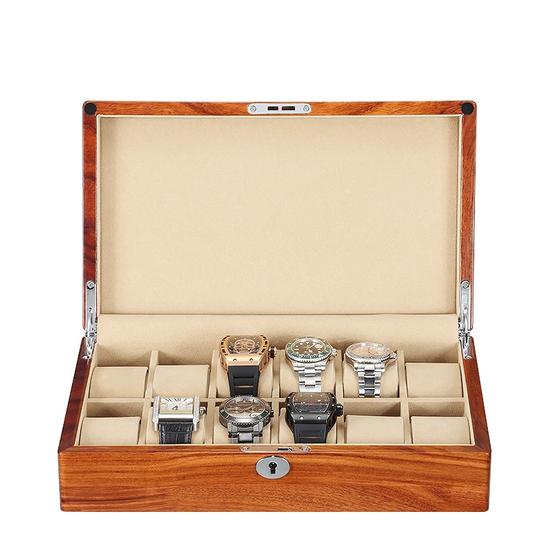 Top 12 Slots Display Watch Boxes Coffee Wood Watch Storage Boxes Case With Lock New Wooden Watch Gift Jewelry Box
Top 12 Slots Display Watch Boxes Coffee Wood Watch Storage Boxes Case With Lock New Wooden Watch Gift Jewelry Box