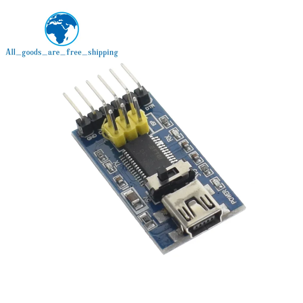 

1pc Basic Breakout Board for arduino FTDI FT232RL USB To TTL Serial IC Adapter Converter Module for arduino 3.3V 5V FT232 Switch