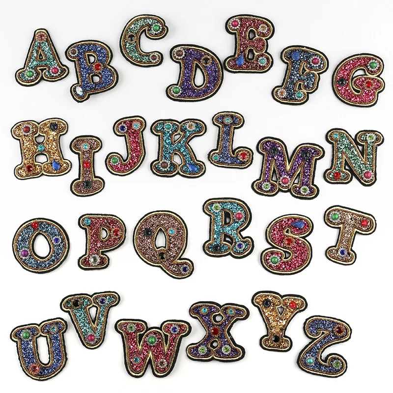 Letter Badges Rhinestone Iron on Patch Handmade Beads Appliques 26 Alphabet Crafts Name Tags Hat Bag Shirt DIY Decorations
Letter Badges Rhinestone Iron on Patch Handmade Beads Appliques 26 Alphabet Crafts Name Tags Hat Bag Shirt DIY Decorations