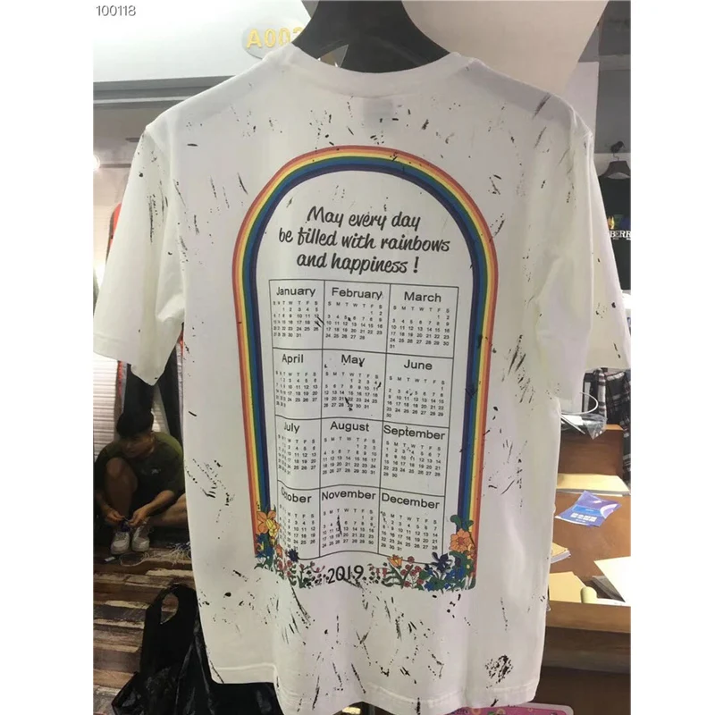 Funny Hip Hop Vetements T-shirts 2019 Calendar Rainbow Vetements T Shirt Men Women Good Luck Pig Graffiti Vetements T-Shirt
Funny Hip Hop Vetements T-shirts 2019 Calendar Rainbow Vetements T Shirt Men Women Good Luck Pig Graffiti Vetements T-Shirt