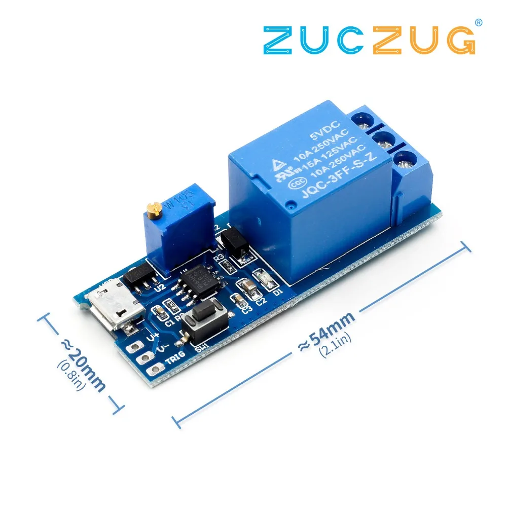 Smart Electronics 5V-30V Micro USB Power Adjustable Delay Relay Timer Control Module
Smart Electronics 5V-30V Micro USB Power Adjustable Delay Relay Timer Control Module