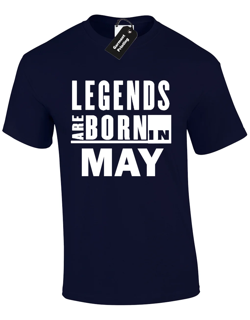LEGENDS ARE BORN IN MAY Мужская футболка крутая Забавная подарок на день рождения идея