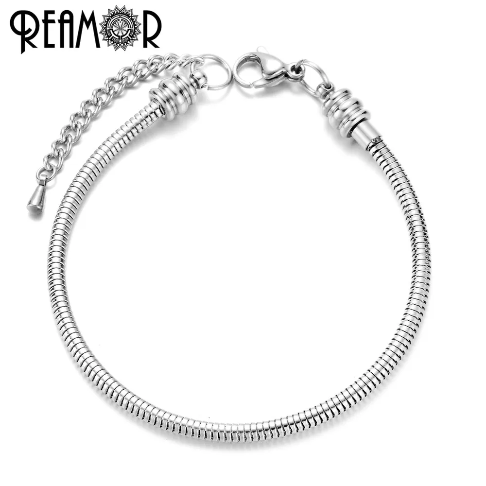 Reamor On Sale Stainless Steel Metal Snake Chain Bracelet With Adjustable Extended Chains For Women Bracelet DIY Jewelry Making
Reamor On Sale Stainless Steel Metal Snake Chain Bracelet With Adjustable Extended Chains For Women Bracelet DIY Jewelry Making