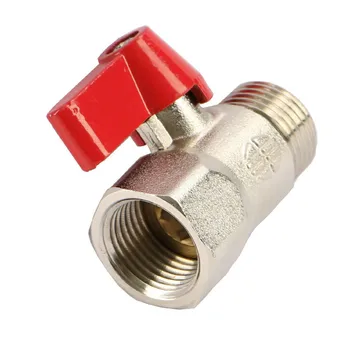 Red Hat ball valve brass nickel-plated switch Q1/2* 1/2 M4 male and female thread joint connector for water heater pipe fittings
Red Hat ball valve brass nickel-plated switch Q1/2* 1/2 M4 male and female thread joint connector for water heater pipe fittings