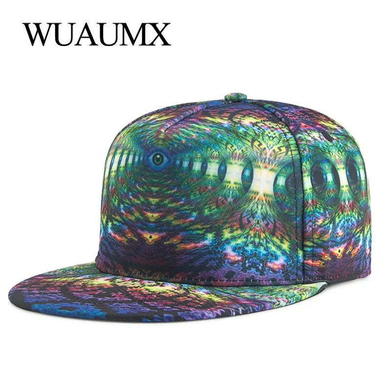 Wuaumx Unisex Hip Hop Cap Men Women Baseball Caps 3D Print With Straight Visor Flat Brim 5 Panels Snapback Cap casquette femme
Wuaumx Unisex Hip Hop Cap Men Women Baseball Caps 3D Print With Straight Visor Flat Brim 5 Panels Snapback Cap casquette femme
