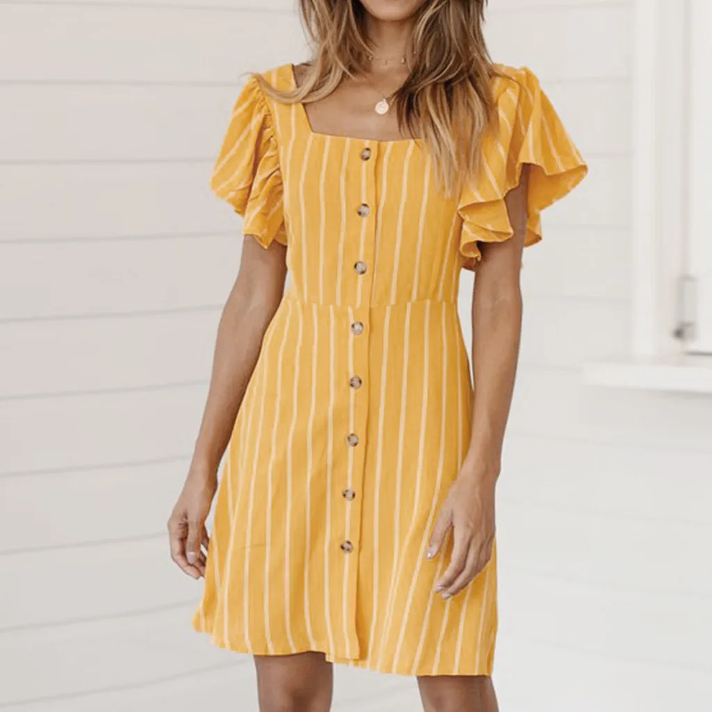 MUQGEW Fashion Bandage Striped Belted Dress 2019 Women Summer Short Sleeve Casual Beach Dress Loose Mini Dress
MUQGEW Fashion Bandage Striped Belted Dress 2019 Women Summer Short Sleeve Casual Beach Dress Loose Mini Dress