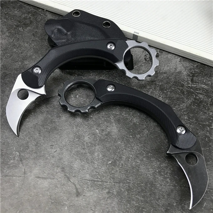 Camping outdoor survival Karambit claw fixed knives hunting tactical combat cutter portable CS GO key chain pocket rescue tools
Camping outdoor survival Karambit claw fixed knives hunting tactical combat cutter portable CS GO key chain pocket rescue tools