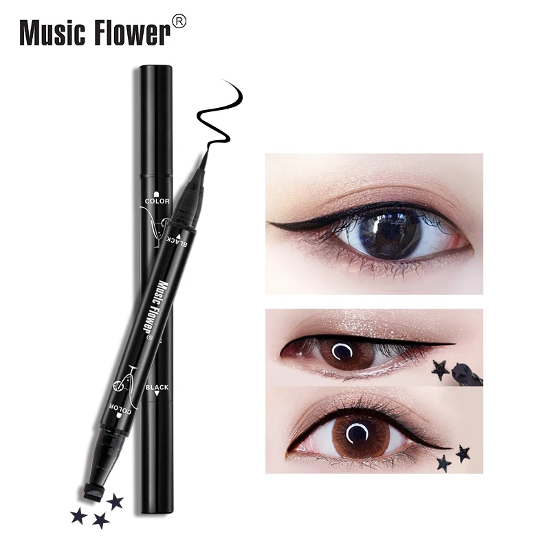 Music Flower Liquid Eyeliner Stamp Pencil with 3 Tattoo Seals Makeup Set Sexy Black Eyelid Waterproof Long-lasting Fast dry
Music Flower Liquid Eyeliner Stamp Pencil with 3 Tattoo Seals Makeup Set Sexy Black Eyelid Waterproof Long-lasting Fast dry