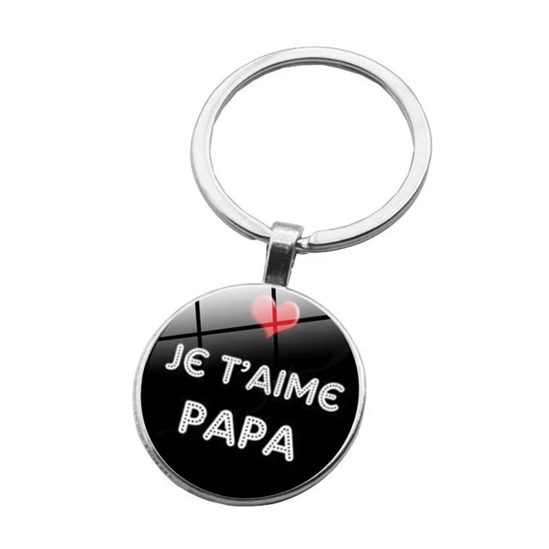 Новая мода je tɺime papa брелок Отцы подарки jɺi un super кольцо держатель для папы