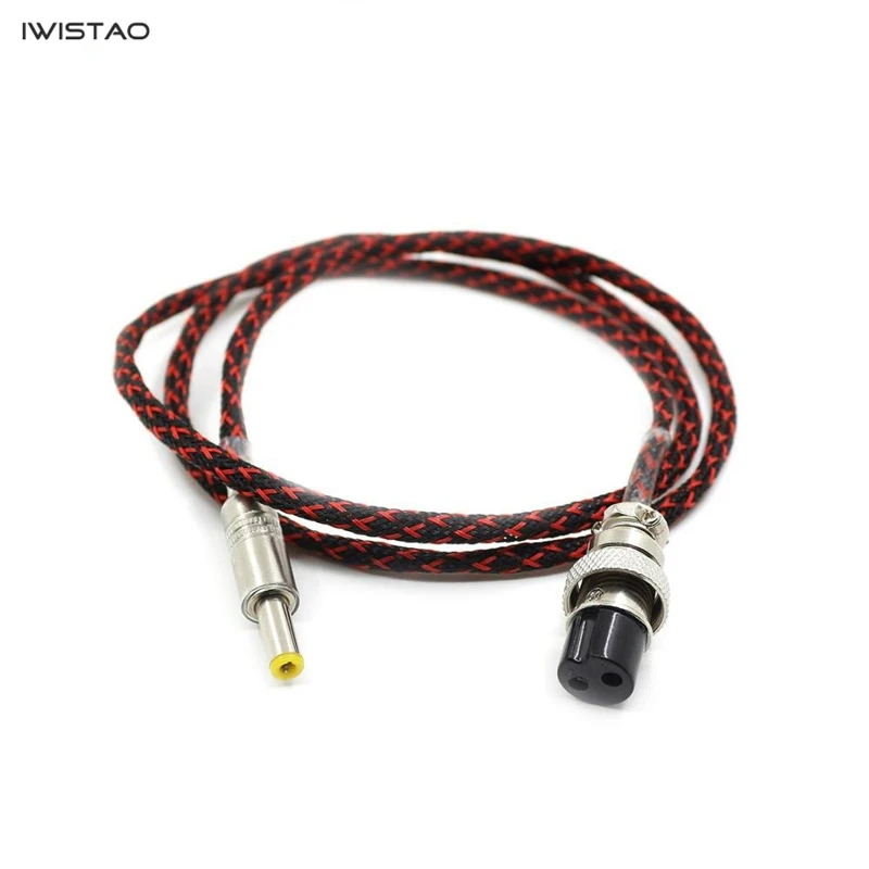 IWISTAO HIFI DC кабель питания GX16 2P Вилка 1 положительный 2 отрицательный к вилке 5 5x2 мм м