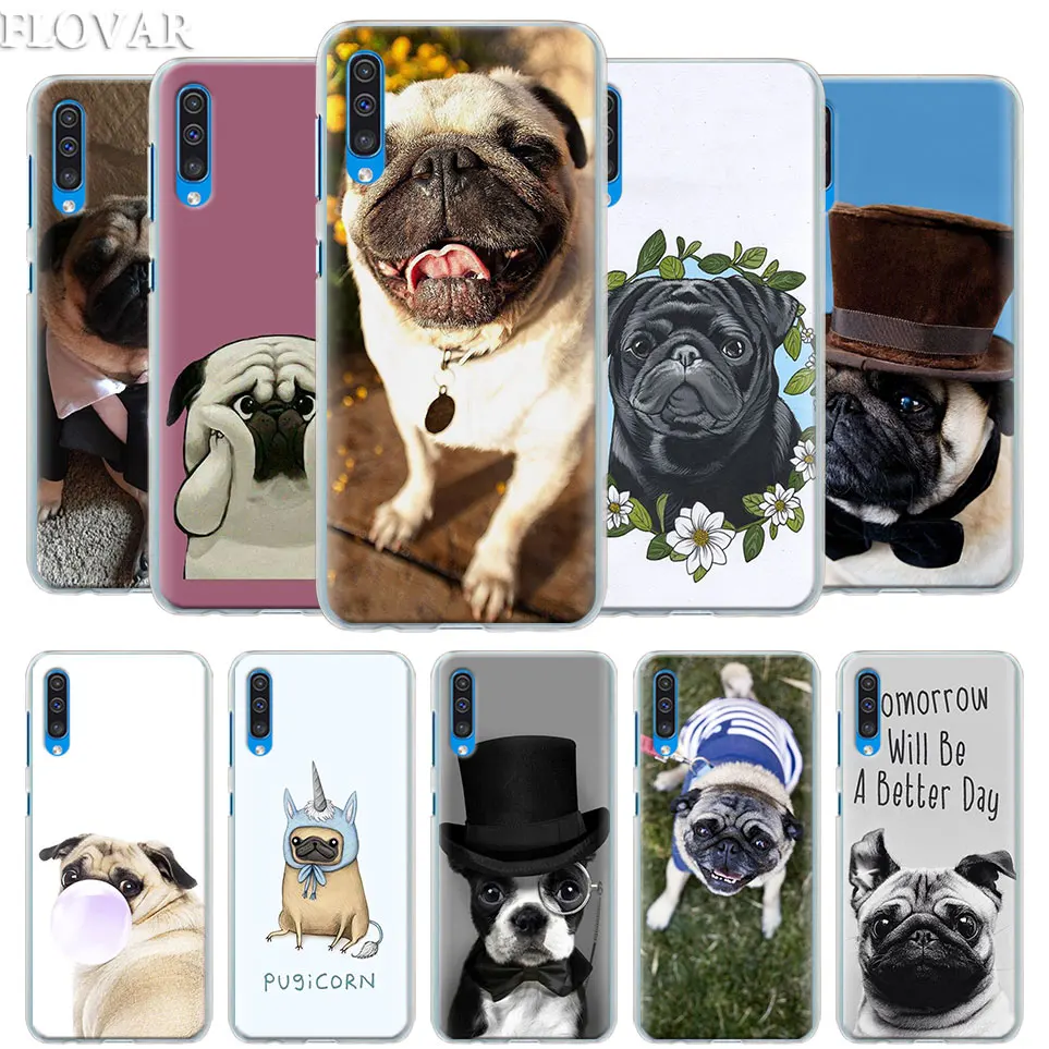 

Pug seen things dog Case Cover for Samsung Galaxy A30 A40 A50 A70 A6 A8 Plus A7 A9 2018 M30 Phone Case Coque