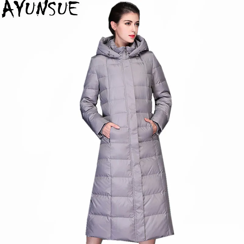 AYUNSUE High Quality 2019 Women's White Duck Down Jacket Winter Coat Female Hooded Thick Jackets Women Long Parkas Mujer WXF219
AYUNSUE High Quality 2019 Women's White Duck Down Jacket Winter Coat Female Hooded Thick Jackets Women Long Parkas Mujer WXF219