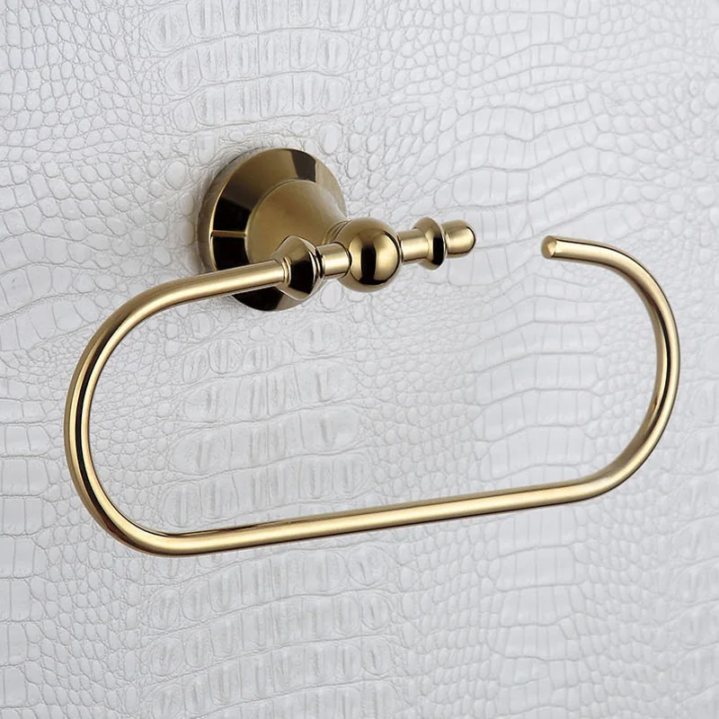 Golden Towel Ring 304 Stainless Steel and Copper Bath Towel Holders with Wall Mounted , Antique Bathroom Hardware Accessories
Golden Towel Ring 304 Stainless Steel and Copper Bath Towel Holders with Wall Mounted , Antique Bathroom Hardware Accessories