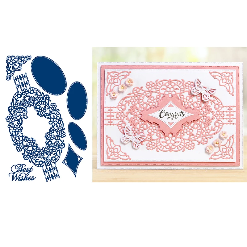 Strung Lace Oval Set Metal Cutting Dies Stencil For Diy Scrapbooking Cards Crafts Emobossing New 2019 Dies Cut Luxurious Lace
Strung Lace Oval Set Metal Cutting Dies Stencil For Diy Scrapbooking Cards Crafts Emobossing New 2019 Dies Cut Luxurious Lace