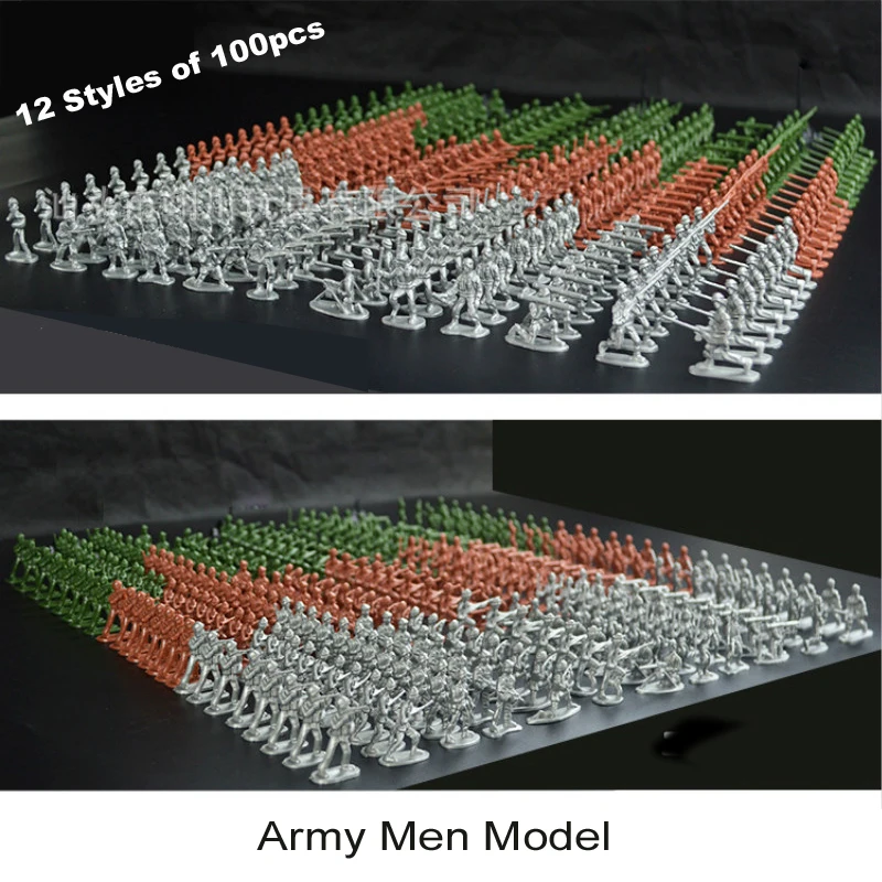 100pcs Hot Sale Military Mini Plastic model Toy Soldier Army Men Action Figure Boys Toys for Children Birthday gifts
100pcs Hot Sale Military Mini Plastic model Toy Soldier Army Men Action Figure Boys Toys for Children Birthday gifts