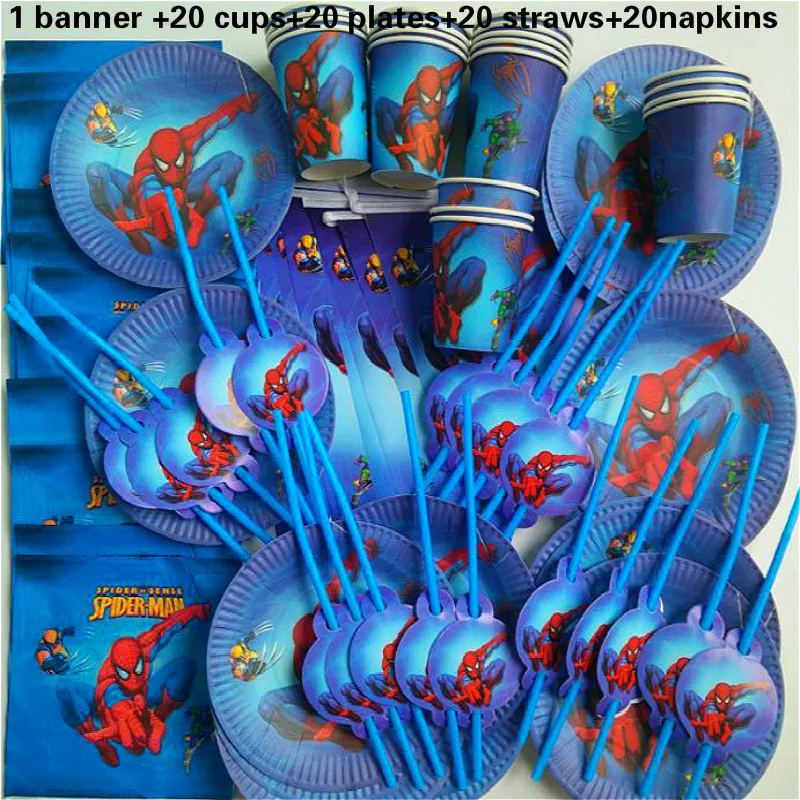 81 pcs spider superman cup+plate+straw+napkin banner happy birthday kids baby shower paper Party Decoration Set Theme Supplies
81 pcs spider superman cup+plate+straw+napkin banner happy birthday kids baby shower paper Party Decoration Set Theme Supplies