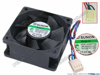 SUNON KDE1206PTV2 MS.B3224.A.GN DC 12V 1.2W 60x60x25mm 3-wire Server Cooling Fan
SUNON KDE1206PTV2 MS.B3224.A.GN DC 12V 1.2W 60x60x25mm 3-wire Server Cooling Fan