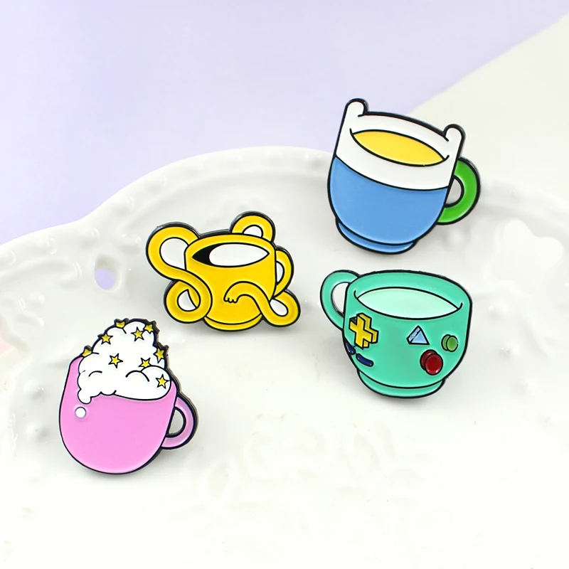 Cartoon Adventure Time BMO Finn Jake Princess Cup Enamel Pin For Kids Children Gifts Jewelry Backpack Accessories Brooches
Cartoon Adventure Time BMO Finn Jake Princess Cup Enamel Pin For Kids Children Gifts Jewelry Backpack Accessories Brooches