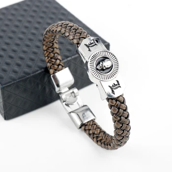 Hot Anime Death Note Bracelets Leather Woven Bangle Bracelet Men Women Accessories cosplay jewelry Wristbands
Hot Anime Death Note Bracelets Leather Woven Bangle Bracelet Men Women Accessories cosplay jewelry Wristbands