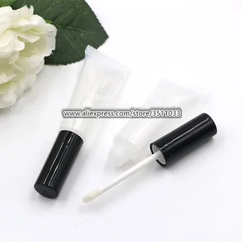4ml Clear Plastic Soft Hose Tube for Lip Gloss with brush Empty Portable Squeezable Lip Paint Oil Refillable Container Black Lid 
4ml Clear Plastic Soft Hose Tube for Lip Gloss with brush Empty Portable Squeezable Lip Paint Oil Refillable Container Black Lid