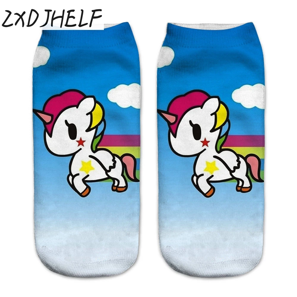 ZXDJHELF Harajuku 3D Print Unicorn Socks Women Kawaii Ankle Licorne Chaussette Femme Calcetines Mujer Cute Emoji Art Socks S002
ZXDJHELF Harajuku 3D Print Unicorn Socks Women Kawaii Ankle Licorne Chaussette Femme Calcetines Mujer Cute Emoji Art Socks S002