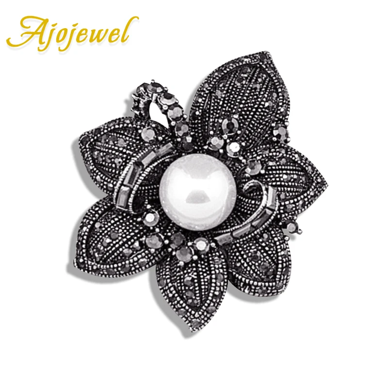 Ajojewel Fashion Big Flower Rhinestone Brooch Vintage Antique Style Women Costume Jewelry With Simulated Pearl
Ajojewel Fashion Big Flower Rhinestone Brooch Vintage Antique Style Women Costume Jewelry With Simulated Pearl