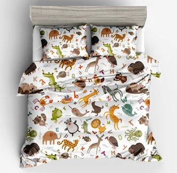 New Cute little animal fox elephan Duvet Cover 2/3pcs British Style Family student dormitory Quilt cover pillowcase Home Textile
New Cute little animal fox elephan Duvet Cover 2/3pcs British Style Family student dormitory Quilt cover pillowcase Home Textile