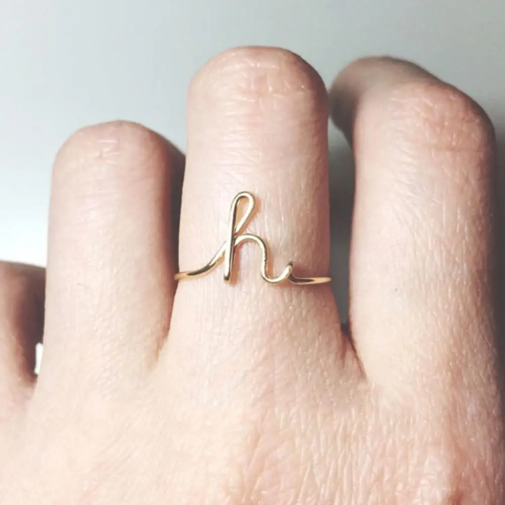 Fashion Women Simple English Alphabet Letter Finger Ring Jewelry Decor Couple Finger Rings For Lovers
Fashion Women Simple English Alphabet Letter Finger Ring Jewelry Decor Couple Finger Rings For Lovers