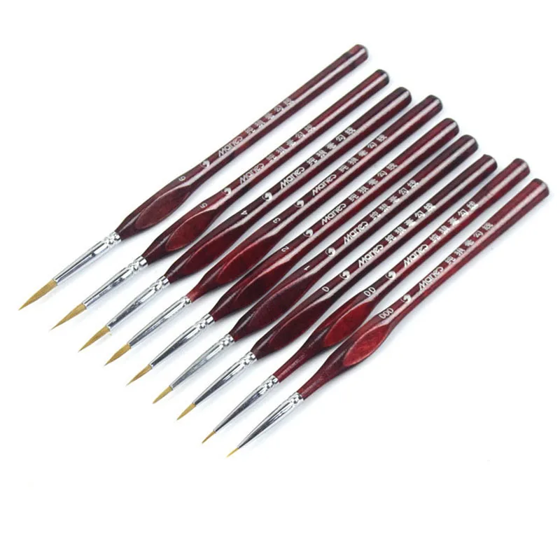 Miniature Paint Brushes Detail Set 9pc Minute Series Brushes for Fine Detailing/ Rock Painting. Art Painting- Acrylic/Watercolor
Miniature Paint Brushes Detail Set 9pc Minute Series Brushes for Fine Detailing/ Rock Painting. Art Painting- Acrylic/Watercolor