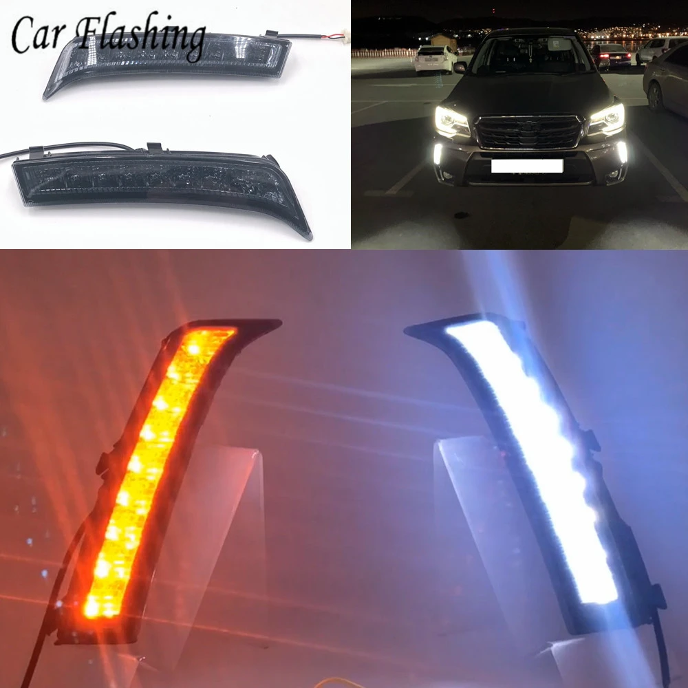 Car Flashing 1 Pair DRL For Subaru Forester 2013 2014 2015 2016 2017 2018 Daylight DRL Daytime Running Lights With Turn Signal
Car Flashing 1 Pair DRL For Subaru Forester 2013 2014 2015 2016 2017 2018 Daylight DRL Daytime Running Lights With Turn Signal