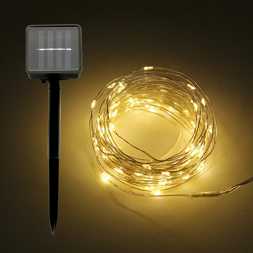10M 33ft Solar Powered Lamp LED String Light Bulb 100led Waterproof Christmas Fairy Garland For Outdoor Garden Street Decoration
10M 33ft Solar Powered Lamp LED String Light Bulb 100led Waterproof Christmas Fairy Garland For Outdoor Garden Street Decoration