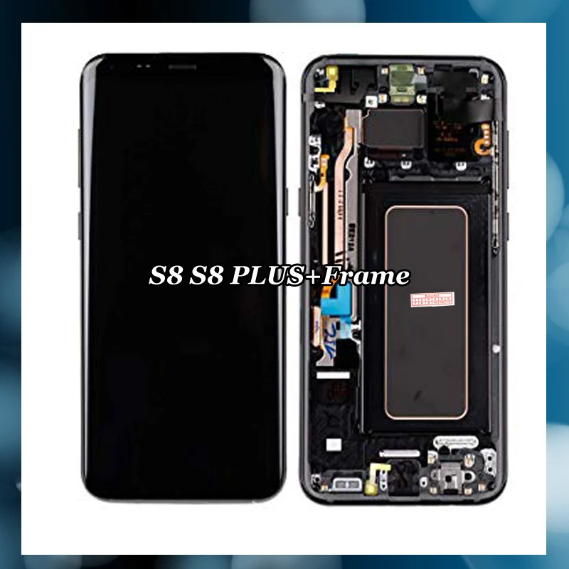5.8'' S8 LCD for SAMSUNG Galaxy S8 G950 G950F Display 6.2'' S8 Plus G955 G955F Touch Screen Digitizer with Frame
5.8'' S8 LCD for SAMSUNG Galaxy S8 G950 G950F Display 6.2'' S8 Plus G955 G955F Touch Screen Digitizer with Frame