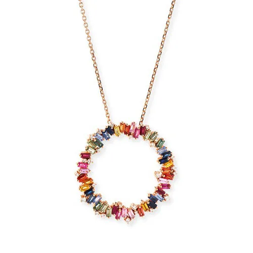2019 luxury gorgeous women jewelry geometric round circle with Baguette rainbow cz Gold trendy women necklace
2019 luxury gorgeous women jewelry geometric round circle with Baguette rainbow cz Gold trendy women necklace