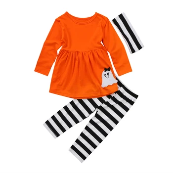 Halloween Toddler Kids Baby Girl Outfit Clothes Long Sleeve Top T-shirt + Striped Pants+Headband
Halloween Toddler Kids Baby Girl Outfit Clothes Long Sleeve Top T-shirt + Striped Pants+Headband