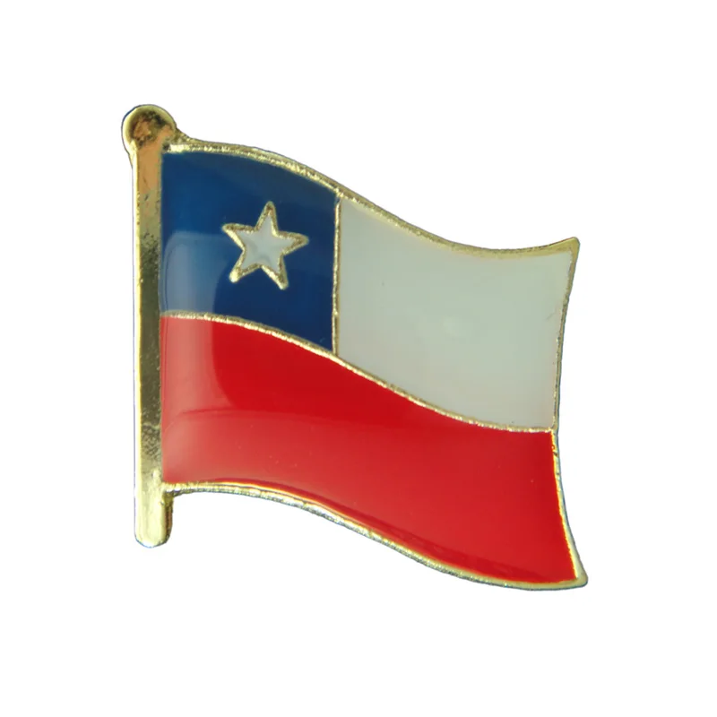 Single flag lapel pin Chile Country metal badge+Iron plated brass+paints+epoxy+butterfly back button-Free shipping(350pcs/lot)
Single flag lapel pin Chile Country metal badge+Iron plated brass+paints+epoxy+butterfly back button-Free shipping(350pcs/lot)